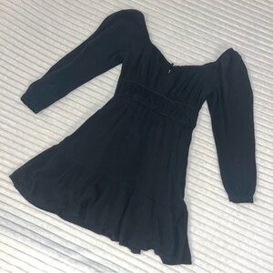 Hollister Boho Black Long Sleeved Mini XS With Built in Shorts